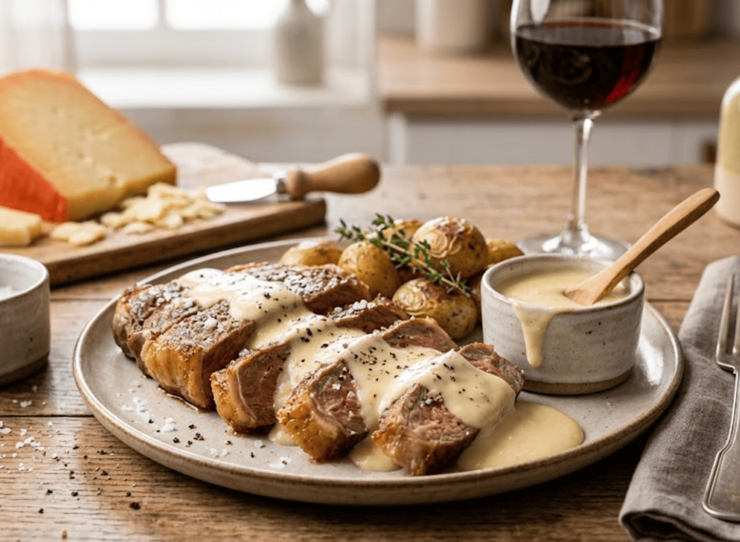 Receta: salsa de queso para carne y otros platos fáciles