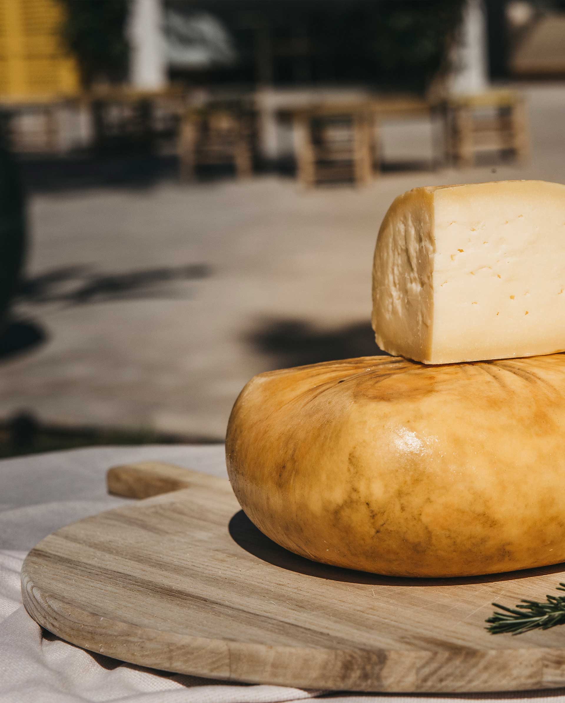 Different types of Mahón-Menorca cheese